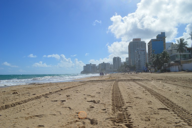 San Juan's Condado Beach in the early morning hours