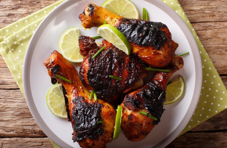 Jamaican jerk chicken dish