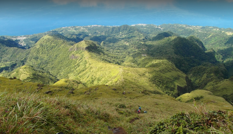 A view from one of the trails of Parc Naturel Regional de la Martinique