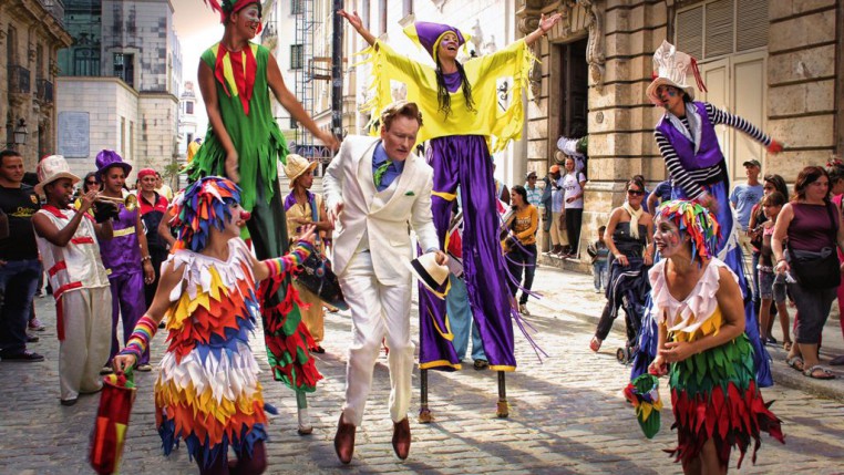Conan O'Brien dancing on the streets of Havana