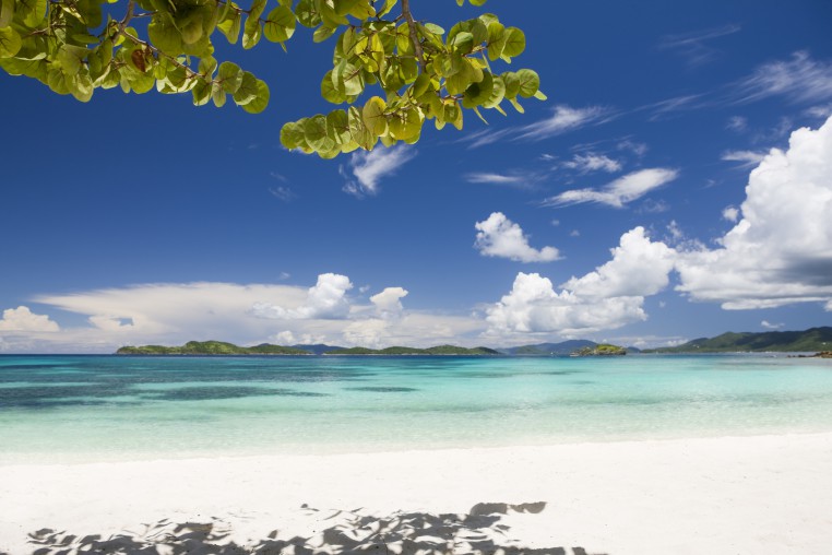 Calm waters on Sapphire Beach in St. Thomas