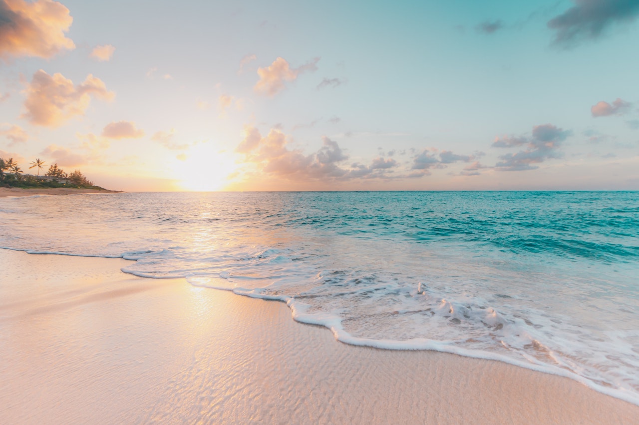 Clear water beach in Jamaica