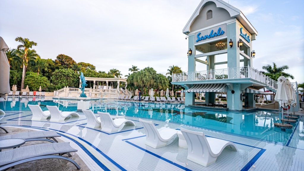 The largest pool at Sandals Ochi